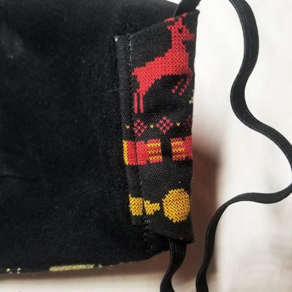 Harry Potter Christmas Fair Isle Fitted Face Mask - Picture 6 of 9
